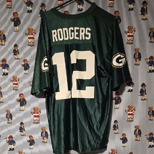 Vintage Y2k Green Bay Packers Jersey Aaron Rodgers# 12 Adult XL